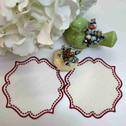 KIRMIZI TOMURCUKLU KOKTEYL PEÇETESİ (Sunumluk) 6'LI KIRMIZI TOMURCUKLU KOKTEYL PEÇETESİ (Sunumluk) 6'LI