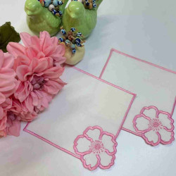 PEMBE ÇİÇEKLİ KOKTEYL PEÇETESİ (Sunumluk) 6'LI PEMBE ÇİÇEKLİ KOKTEYL PEÇETESİ (Sunumluk) 6'LI