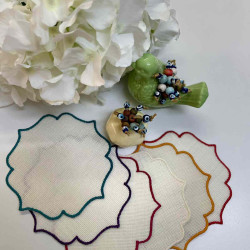 6 RENK KAHVE ALTI KOKTEYL PEÇETESİ (SUNUMLUK) 6 adet